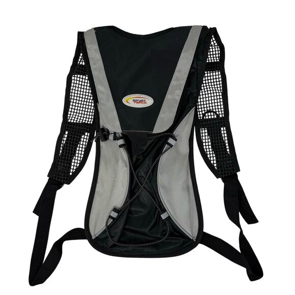 Sport Force Hydration Hiking Backpack Black Silver Lightweight Trail Pack - Picture 1 of 5